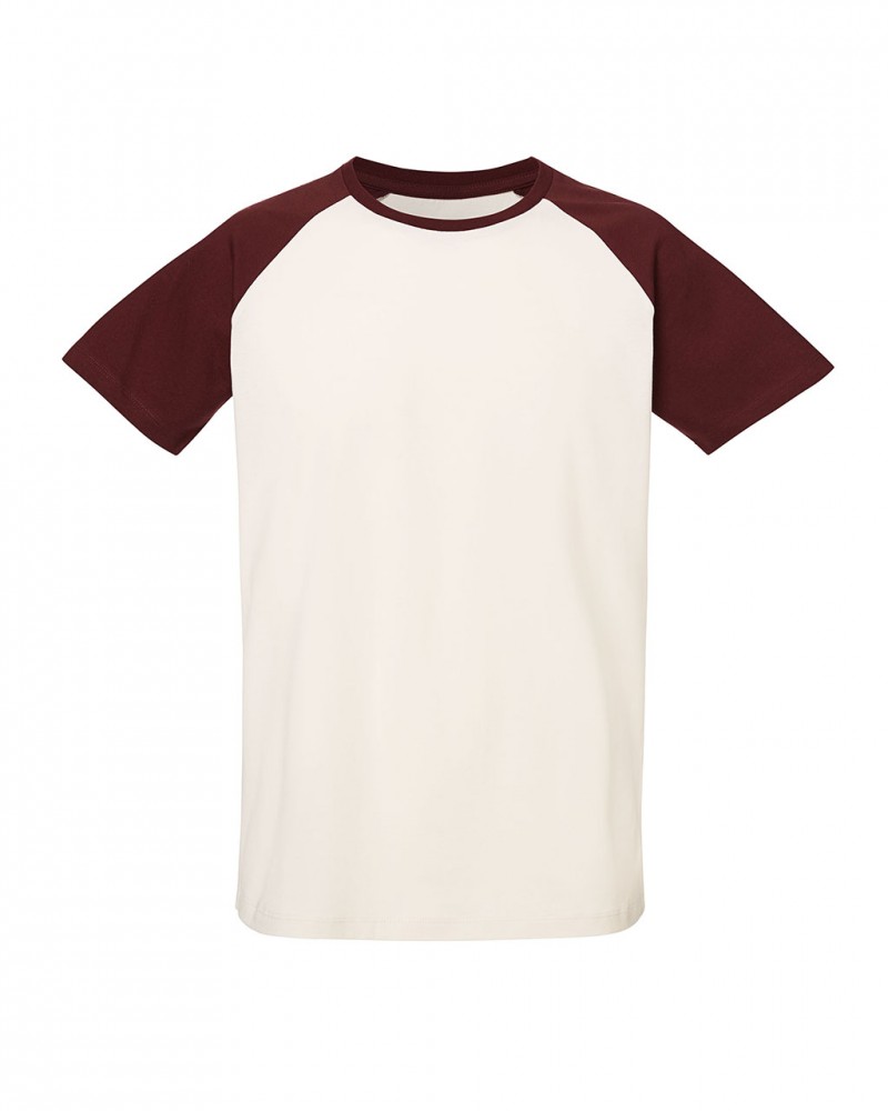 maroon baseball shirt